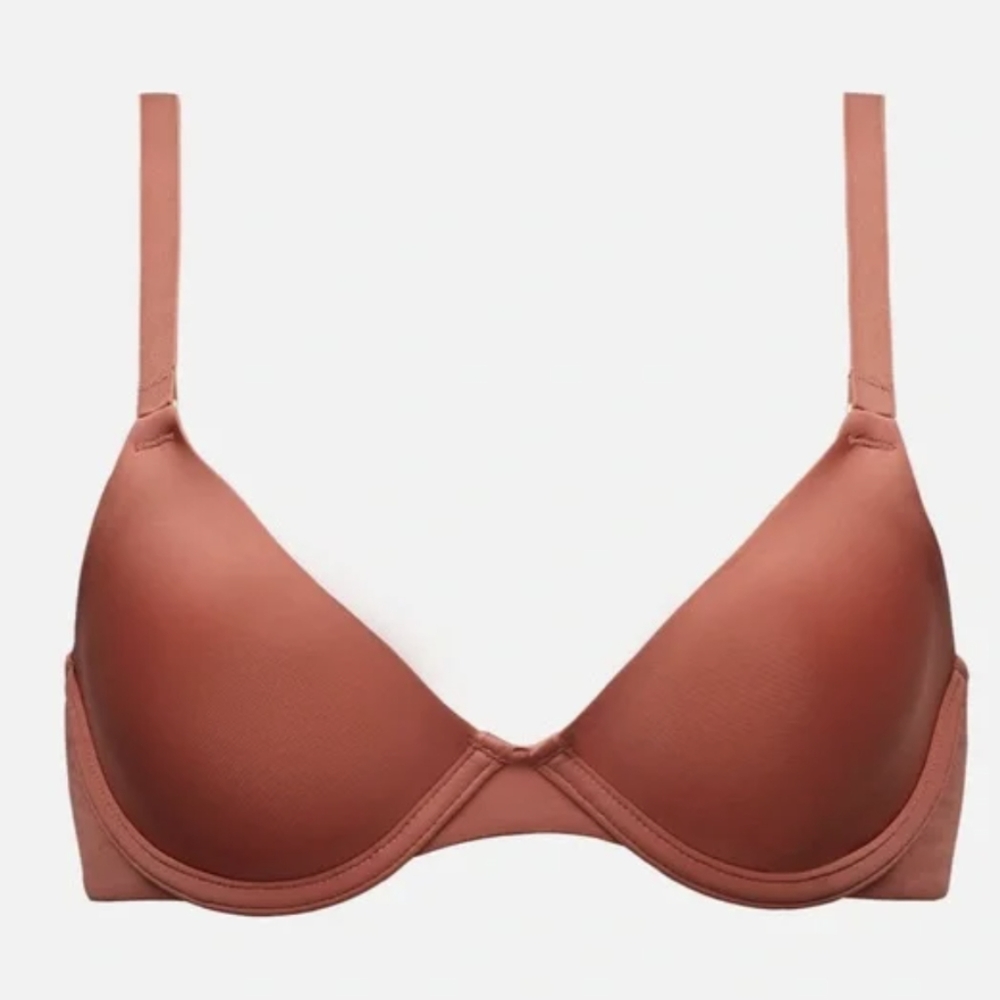 The triangle plunge bra, in clay cuup